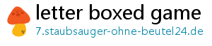 letter boxed game